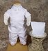 Gabardine Christening Outfit with Tie