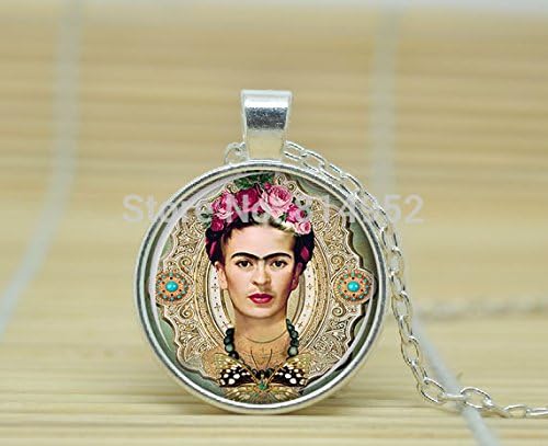 Lawrence Painting Glass Cabochon Necklace Frida Kahlo Necklace Frida Kahlo Pendant Frida Kahlo Jewelry Art Pendant Charm Feminist A1274