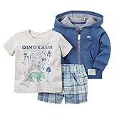 カーターズ Carter's ボディスーツ + カーディガン + パンツ 豪華3点セット 3-Piece Cardigan Set NB (50-55cm)