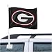 Georgia Bulldogs Black Car Flag