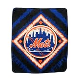 MLB New York Mets Super Soft Plush Thermal Blanket / Fleece Couch Throw - Blue & Orange