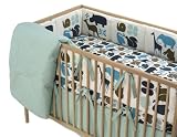 DwellStudio Baby Gio Fitted Crib Sheet, Aqua