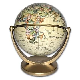 4 inch Mini Globe - Surveyor by