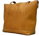 LeDonne S-04 - Vaqueta Leather Double Strap Small Pocket Tote Bag