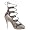 Giuseppe Zanotti Women's E80505 High Heel Open Toe Lace Up Gladiator,Black -White,36 EU (US Women's 6 M)