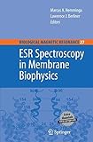 ESR spectroscopy in membrane biophysics