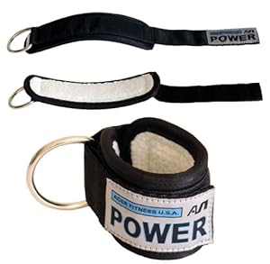 Ader Power Ankle Strap w/ Synthetic Wool, w/ Heavy Duty Snap Links, Sold As Pair
