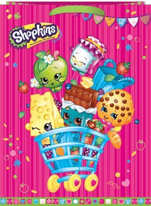 Shopkins Gift Bag: Green Matching Tissue Paper Included