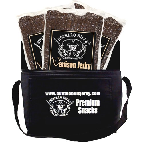 Buffalo Bills Venison Jerky 6-Pack Cooler (filled with three 10oz bags of 100% farm raised... by Choo Choo R Snacks, Inc.