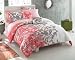 Roxy Gwen Comforter and Sham SET ~ Floral with Rainbow Stripes