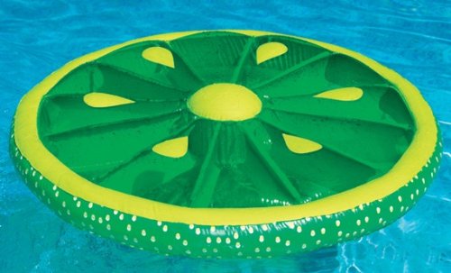 Lime Slice Floating Pool Island