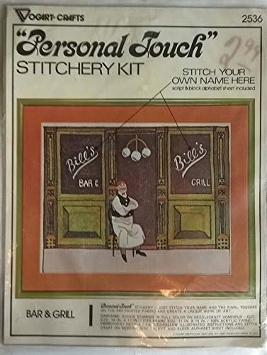 Bar and Grill Stitchery Kit