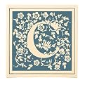 Floral Wall Canvas - Blue (C)