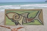 TRIBAL SHARK "BIRTH" 30" X 15" - ENDANGERED SPECIES
