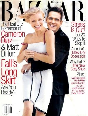 Harper's Bazaar - August 1998: Cameron Diaz & Matt Dillon Cover