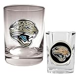 NFL Jacksonville Jaguars Rocks Glass and Shot Glass Set