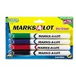Avery Marks-A-Lot Dry Erase Markers, Assorted Colors, Pack of 4 (24459)