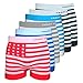 Crazy Cool Men's American Flag Seamless Boxer Briefs Underwear 6-Pcs, One Size