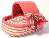 Liegebett + Hoehle Terrakotta/Streifen 50cm #5304T