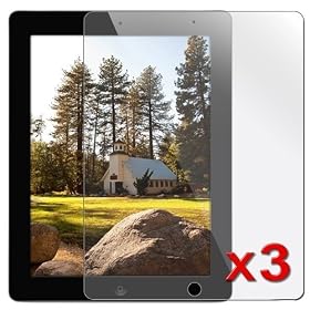 No1accessory Brand new high quality lcd screen protector for apple new iPad 3 & iPad 2 (pack of 6) + blue stylus pen for ipad