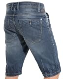 BLZ Jeans - Bermuda homme en jeans délavé tendance et fashion