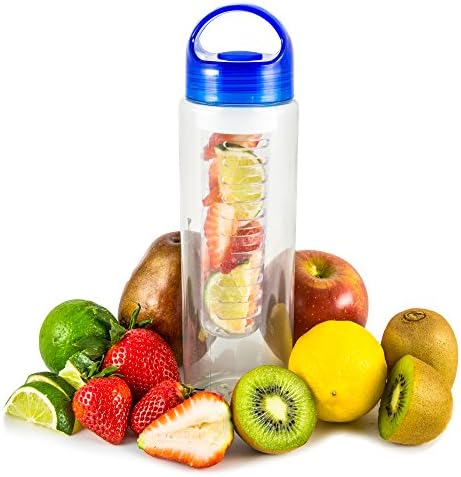 Infuser Water Bottle with Round Top (Blue)