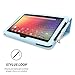 Nexus 10 Case, Snugg - Baby Blue Leather Smart Case Cover Google Nexus 10 Protective Flip Stand Cover with Auto Wake/Sleep