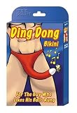 Male Power Men's Novelty Underwear, Ding Dong Bikini, One Size (Colors Vary)