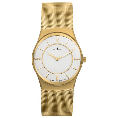 DUGENA DESIGN Herrenuhr Quarzuhr mit Metallband  4460342 Preisvergleich
