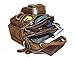 Men's Vintage Thick Cowhide Leather Travel Waist/chest Day Pack Cross Body Fanny Bag