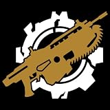 GEARS of WAR 2 3 Gold Lancer Sticker xbox 360 game console skin vinyl decal