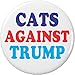 Cats Against Trump 2.25â€ Large Pinback Button Pin Anti Donald