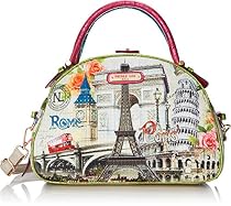 Nicole Lee Nicole Lee Europe Print Bowler Shoulder Bag
