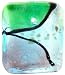 Pugster Murano Glass Purple Green Color Pendants Necklace