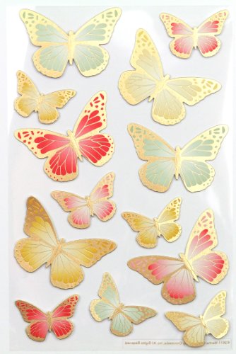 Martha Stewart Crafts Stickers, Heirloom Foil Butterfly