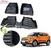 Auto Pearl - Premium Quality Custom Fit Croc Finish Black Color 5D Car Mats For - Hyundai Creta - Set of 5Pcs RS.3099.00