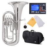 Cecilio 2Series EP-280N Bb Euphonium with Stainless Steel Pistons, Nickel