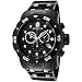 Invicta Men's 0076 Pro Diver Collection Chronograph Black Ion-Plated Stainless Steel Watch