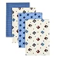 Tiddliwinks Mod Sport 4Pk Receiving Blankets