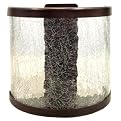Half Circle Crackle Glass Wall Sconce