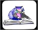 Mauspad mit Dekoration - Raven, Wissenschaftler, Absolvent, Studium, Zeichentr Vogel, Tier