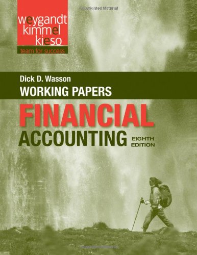 Financial Accounting, Working Papers