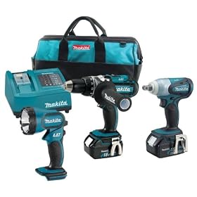 Makita LXT7L 18-Volt LXT Lithium-Ion Cordless 3-Tool Combo Kit