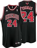 Tyrus Thomas Jersey: adidas Black Swingman #24 Chicago Bulls Jersey - Medium