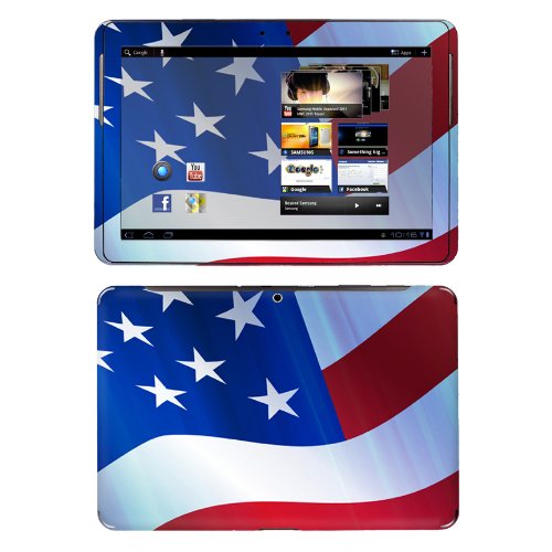 Samsung Galaxy Tab 2 II 10 1 inch Tablet Decal Vinyl Sticker Skin - USA Flag By SkinguardzB00BZL8KSW