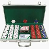 300 Pro 13g Clay Casino Poker Chip Set with Aluminum Case
