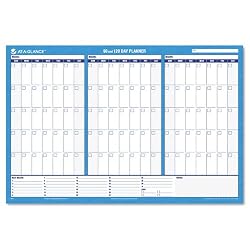 AT-A-GLANCE Recycled 90/120-Day Horizontal Erasable Wall Planner, 36 x 24 Inches, Blue, Undated (PM239-28)