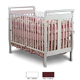 FLAT SLAT SLEIGH CRIB II - White