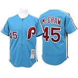 Philadelphia Phillies Authentic 1980 Tug McGraw Road Jersey by Mitchell & Ness