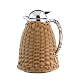 Alfi Albergo Beige Faux Wicker Thermal Carafe, 33-Ounce